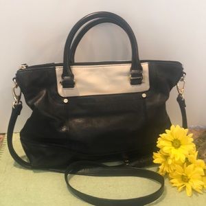 Tignanello Two tone Crossbody Leather Bag